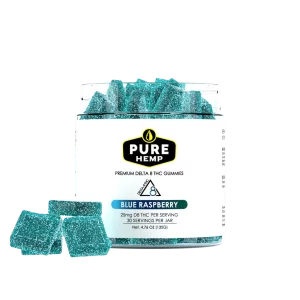 Pure Hemp Blue Raspberry Delta 8 Gummy